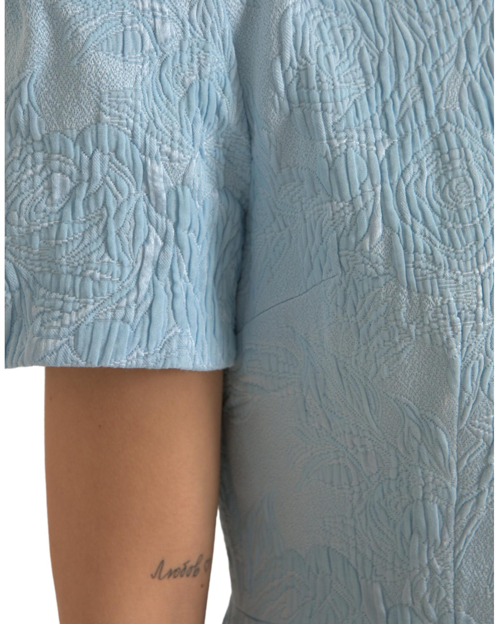 Dolce & Gabbana Floral Mini Dress Blue