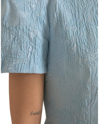 Dolce & Gabbana Floral Mini Dress Blue