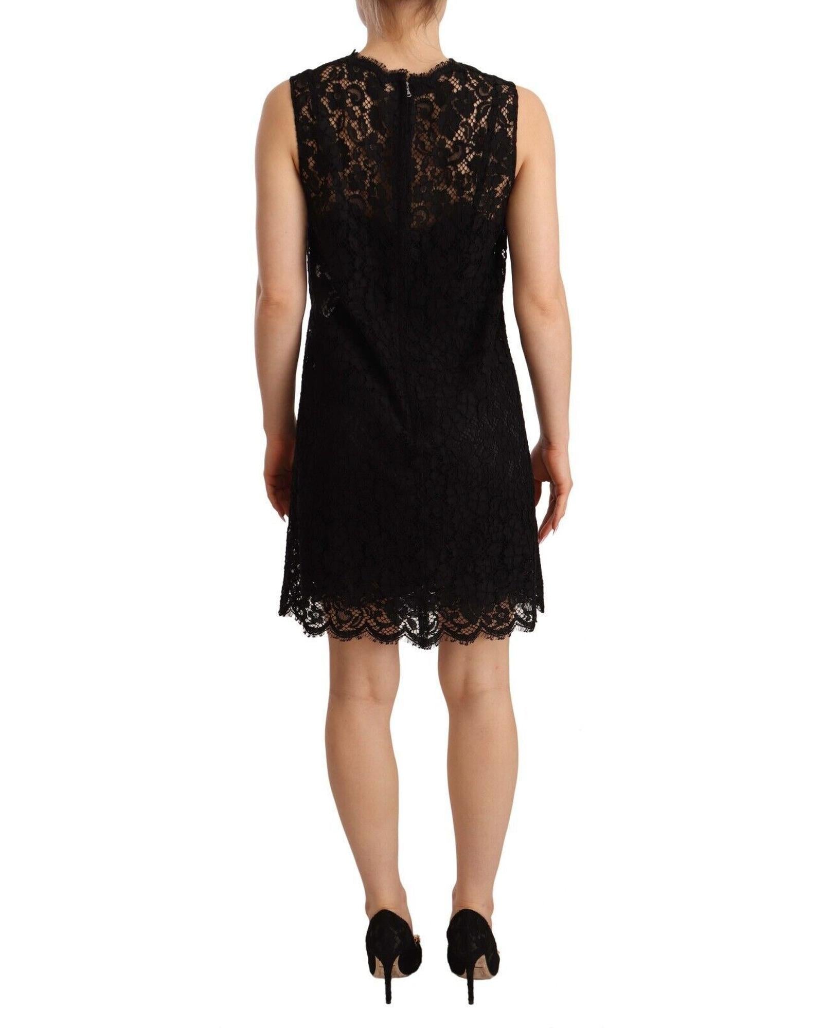 Dolce & Gabbana Black Lace Mini Dress