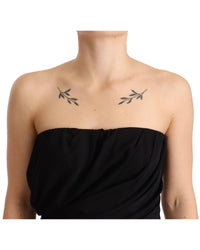 Dolce & Gabbana Silk Stretch Strapless Sheath Midi Dress20
