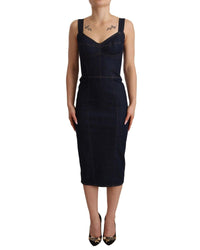 Dolce & Gabbana Women's Fitted Denim Dress Blue