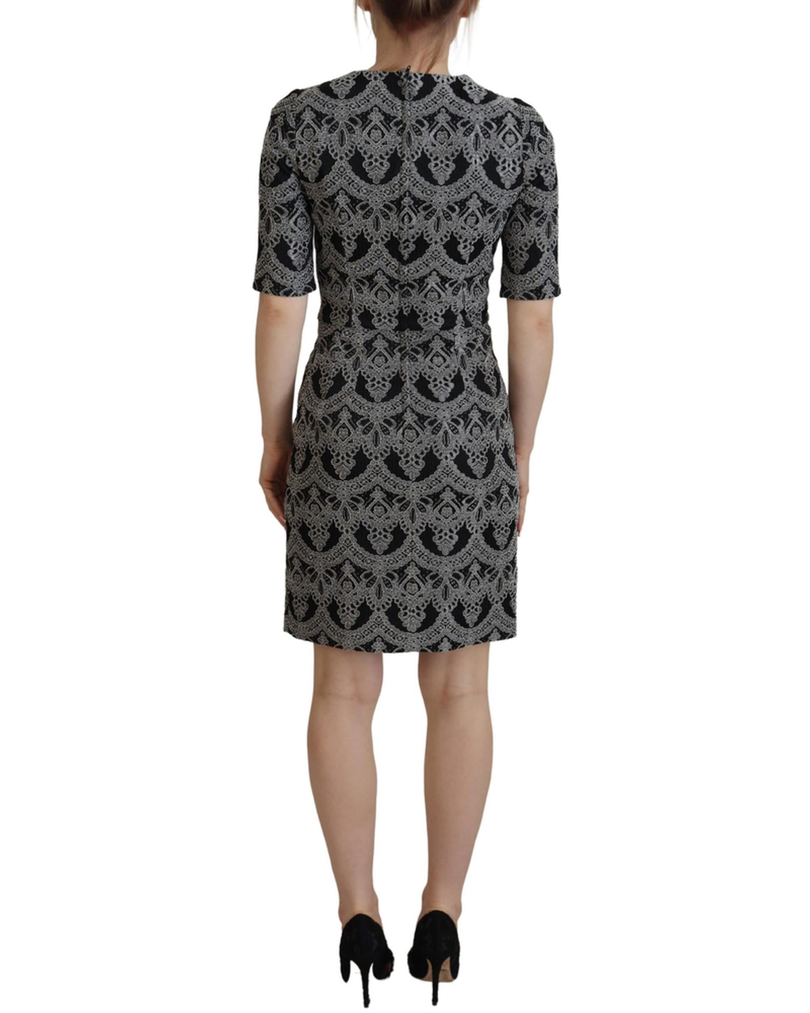 Dolce & Gabbana Jacquard Sheath Bodycon Dress