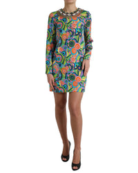 Dolce & Gabbana Multicolor Silk Mini Dress 6 Multicolor