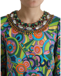 Dolce & Gabbana Multicolor Silk Mini Dress