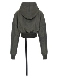Drkshdw Women 'Hooded Cropped Flight' Bomber Jacket