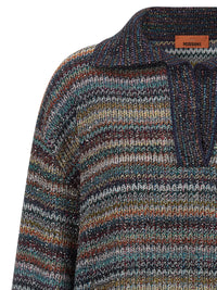 Missoni Women Lamé Yarn Polo Shirt