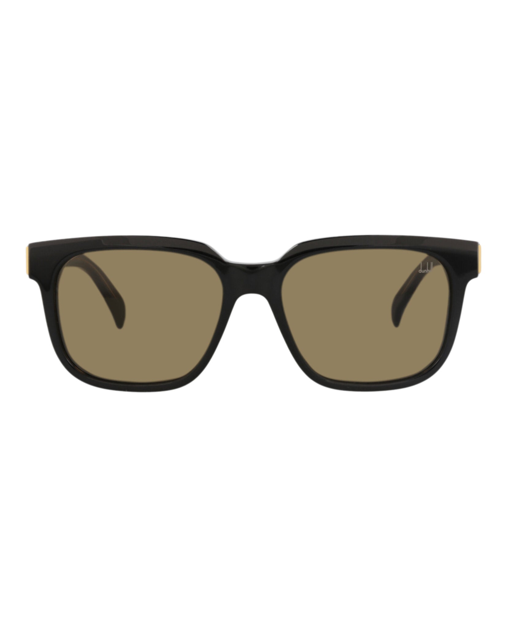 Dunhill Unisex Square/Rectangle Black Black Brown Fashion Designer Eyewear