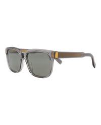 Dunhill Unisex Square/Rectangle Grey Grey Grey Fashion Designer Eyewear