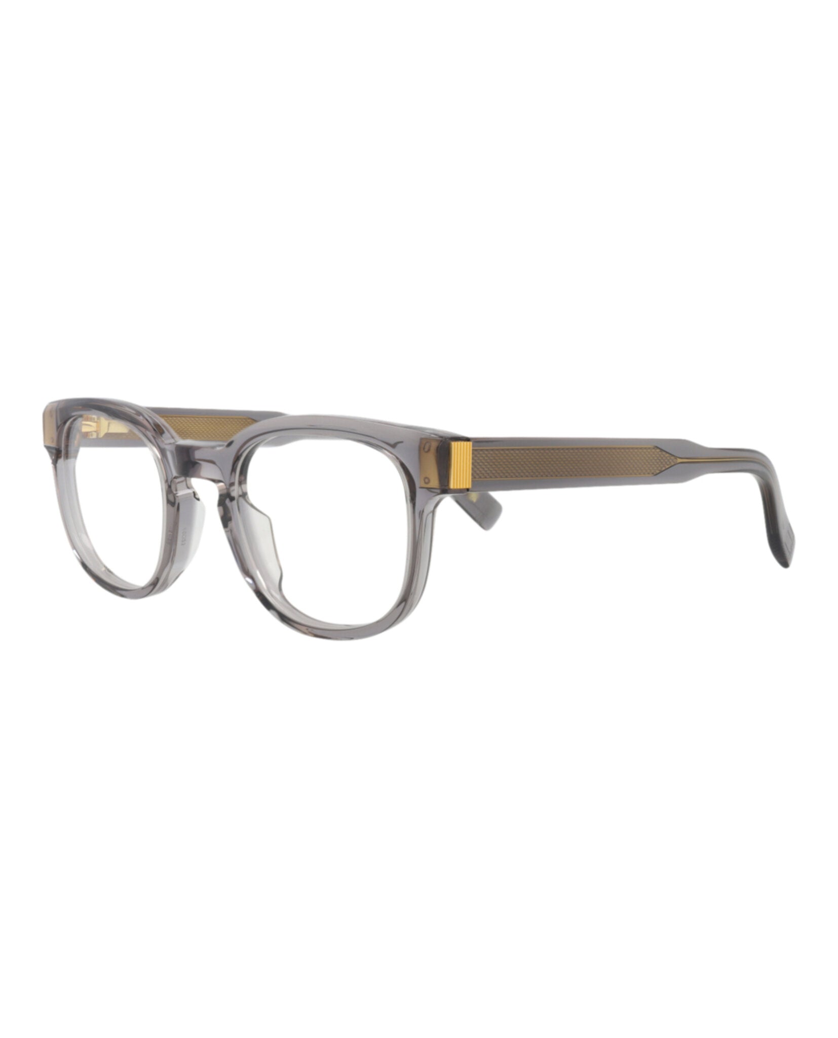 Dunhill Dunhill Mens Round/Oval Grey Grey Transparent Fashion Designer Eyewear