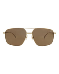 Dunhill Mens Aviator Gold Gold Brown Fashion Designer Eyewear