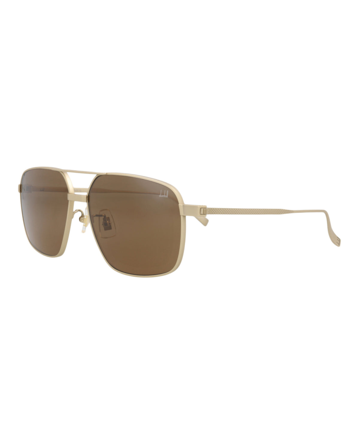 Dunhill Mens Aviator Gold Gold Brown Fashion Designer Eyewear