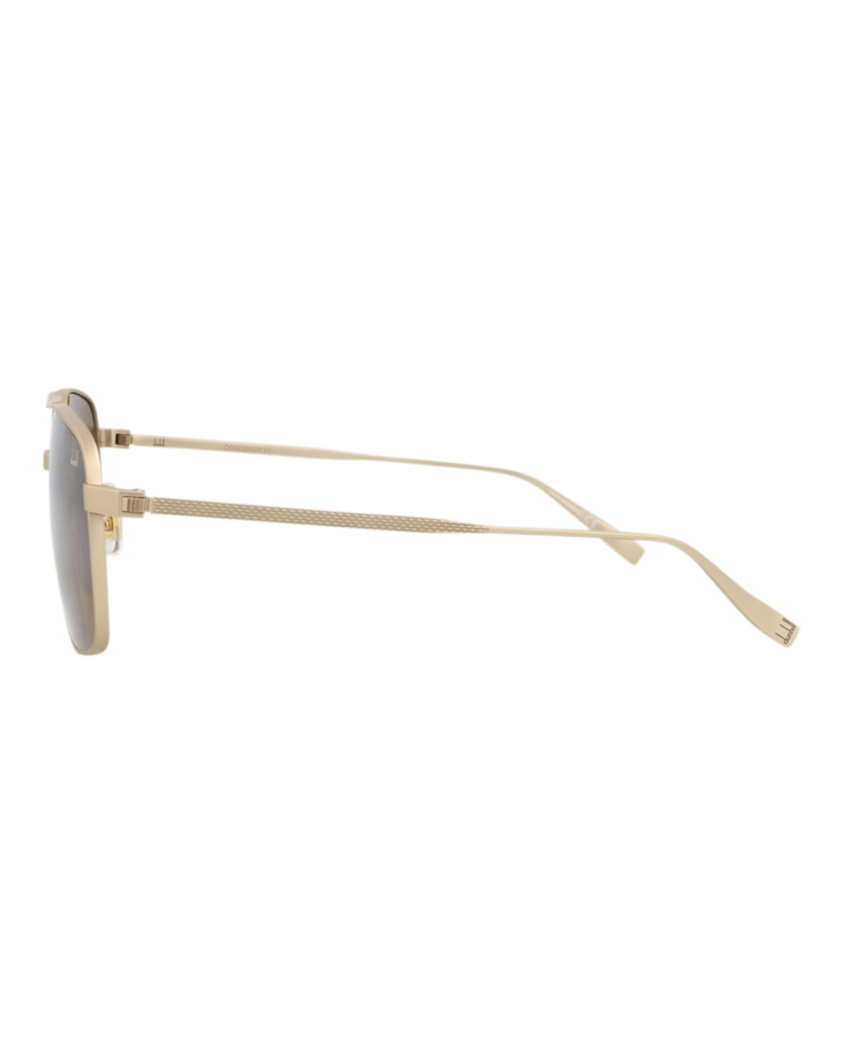 Dunhill Mens Aviator Gold Gold Brown Fashion Designer Eyewear
