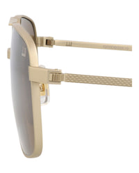 Dunhill Mens Aviator Gold Gold Brown Fashion Designer Eyewear