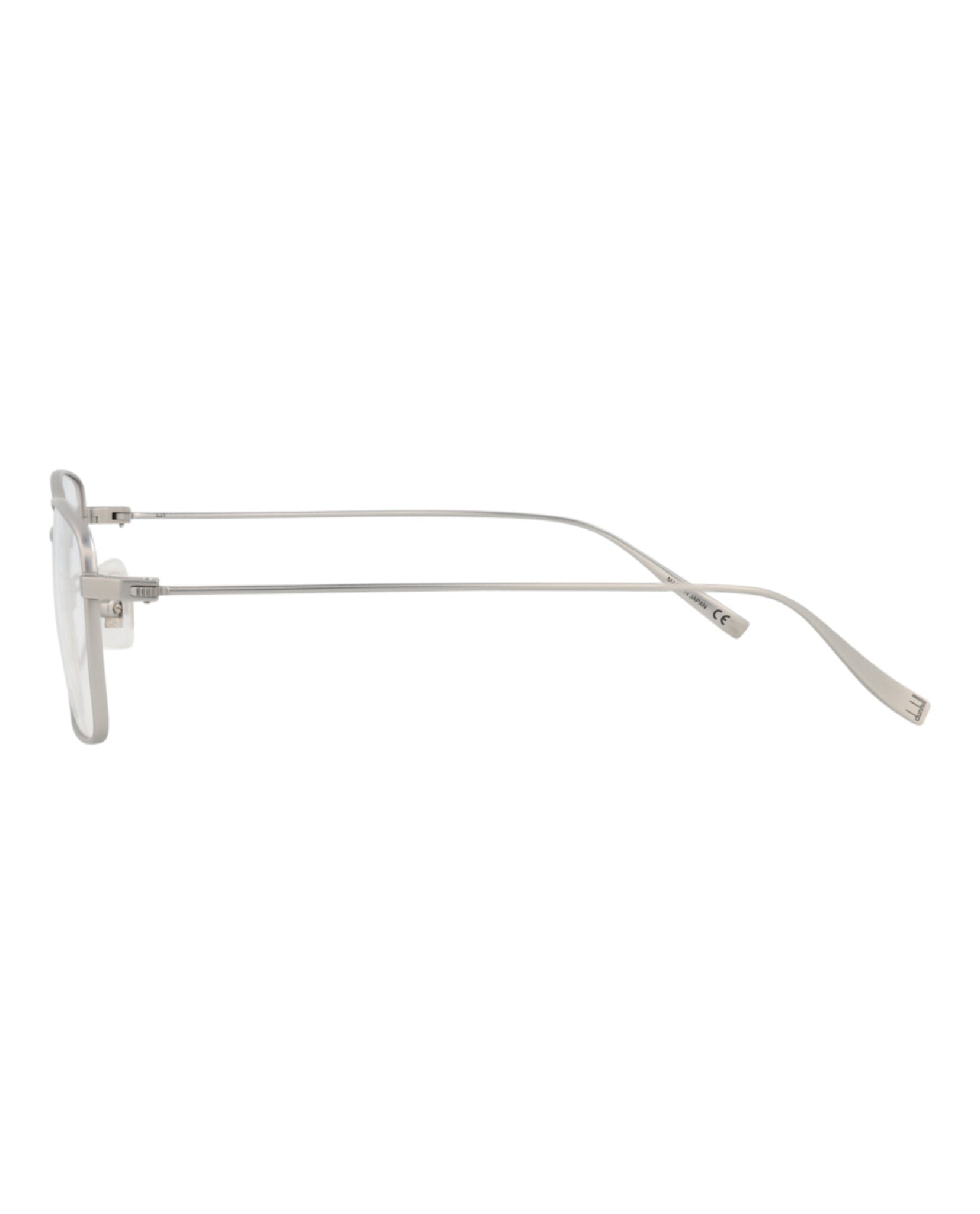 Dunhill Mens Square/Rectangle Silver Silver Transparent Fashion Designer Eyewear