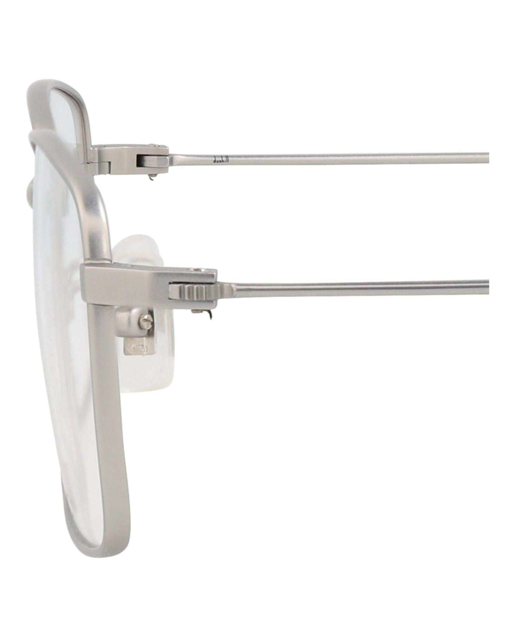 Dunhill Mens Square/Rectangle Silver Silver Transparent Fashion Designer Eyewear