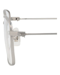 Dunhill Mens Square/Rectangle Silver Silver Transparent Fashion Designer Eyewear