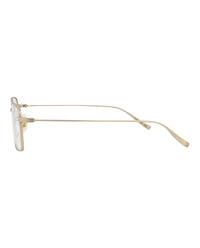 Dunhill Mens Square/Rectangle Gold Gold Transparent Fashion Designer Eyewear