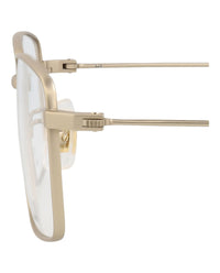 Dunhill Mens Square/Rectangle Gold Gold Transparent Fashion Designer Eyewear