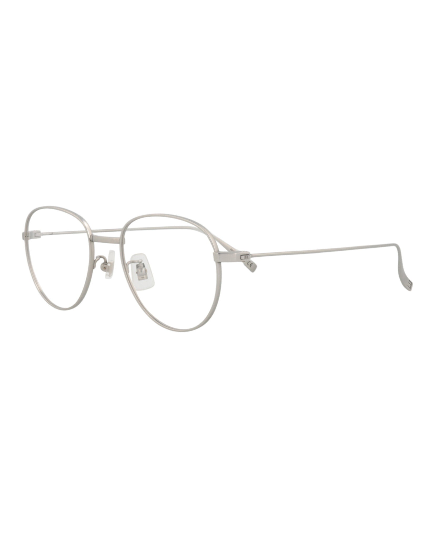 Dunhill Mens Round/Oval Silver Silver Transparent Fashion Designer Eyewear