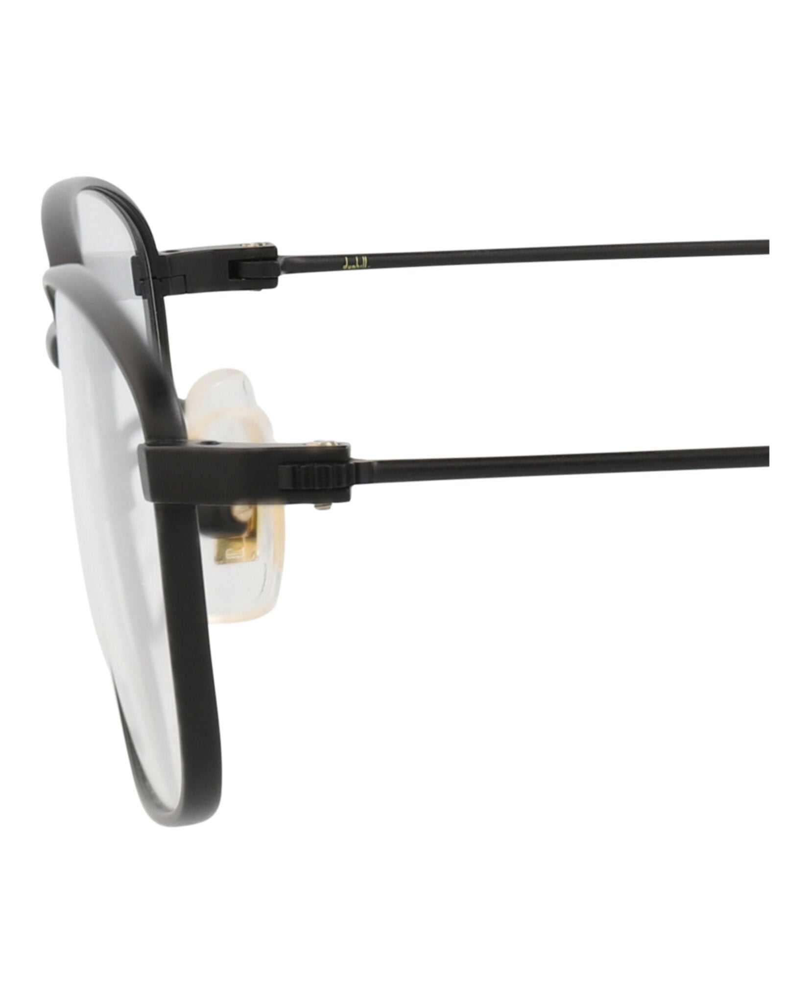 Dunhill Mens Square/Rectangle Black Black Transparent Fashion Designer Eyewear