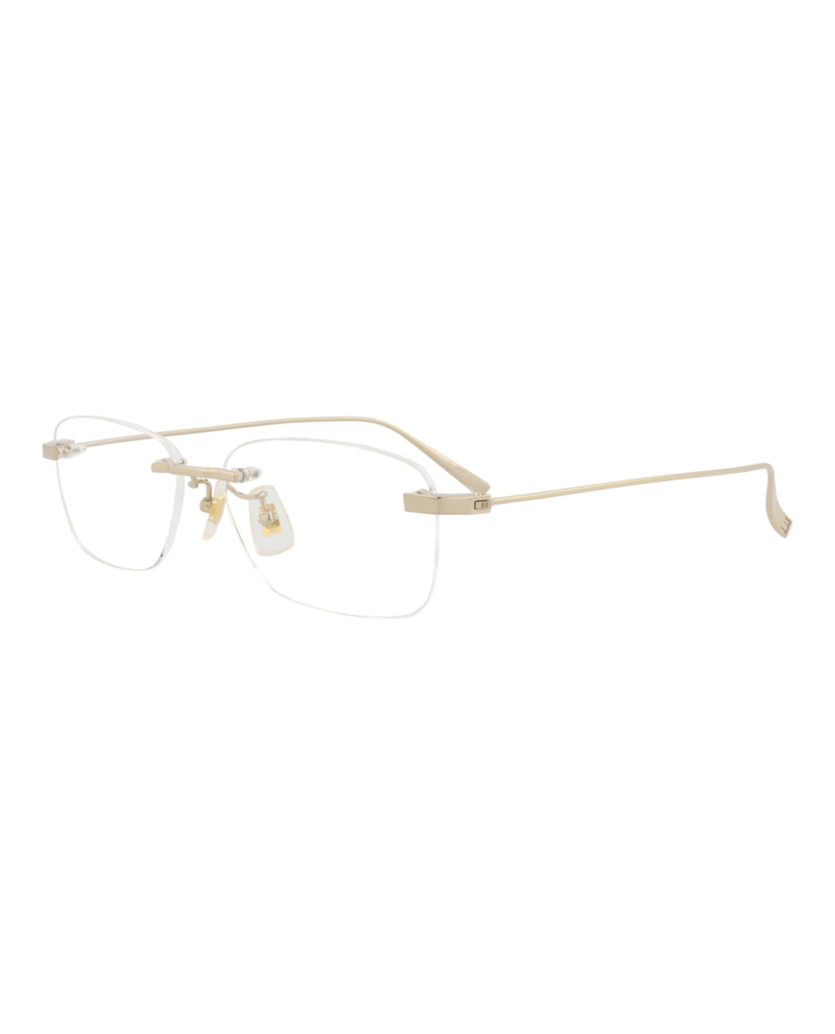 Dunhill Mens Square/Rectangle Gold Gold Transparent Fashion Designer Eyewear