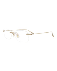 Dunhill Mens Square/Rectangle Gold Gold Transparent Fashion Designer Eyewear