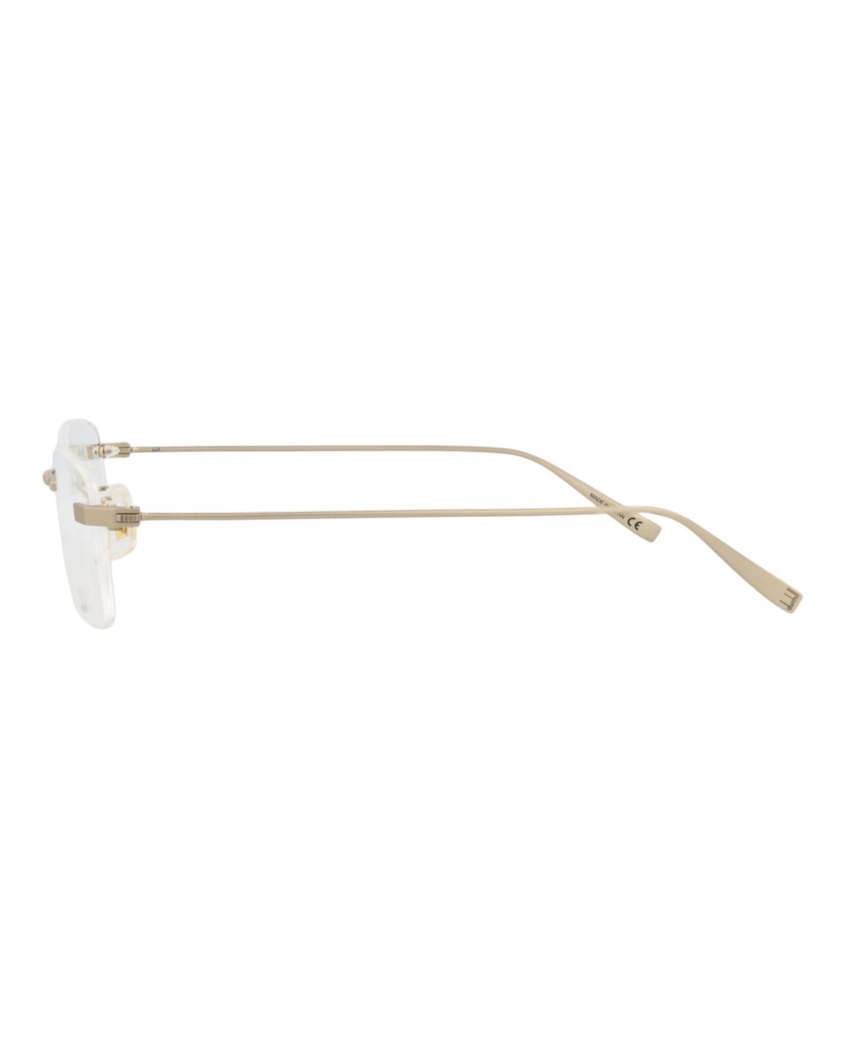 Dunhill Mens Square/Rectangle Gold Gold Transparent Fashion Designer Eyewear