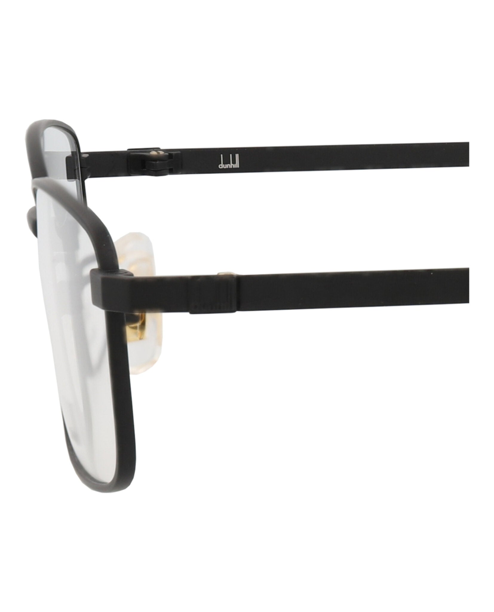 Dunhill Mens Square/Rectangle Black Black Transparent Fashion Designer Eyewear