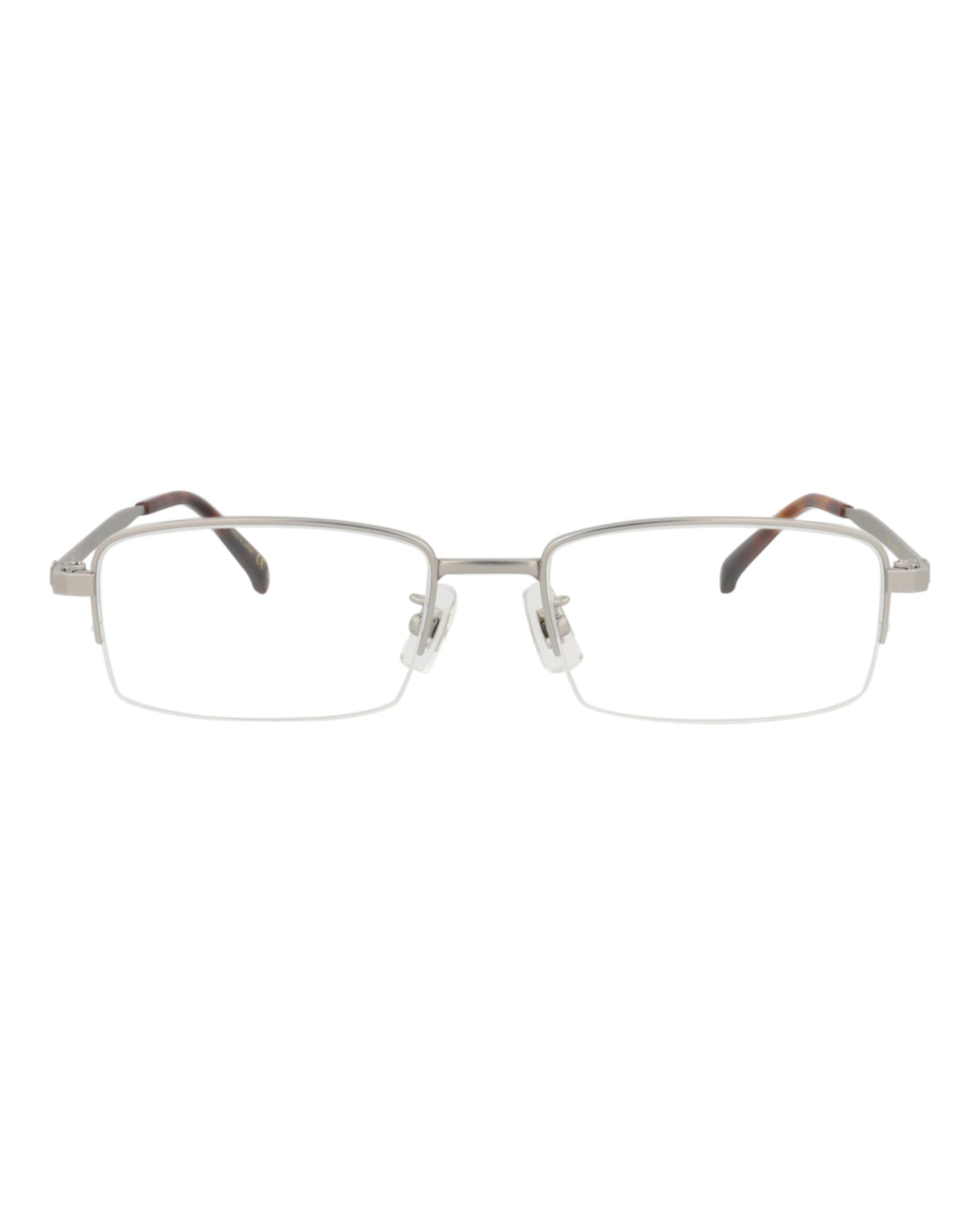 Dunhill Mens Square/Rectangle Silver Silver Transparent Fashion Designer Eyewear