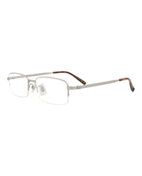 Dunhill Mens Square/Rectangle Silver Silver Transparent Fashion Designer Eyewear