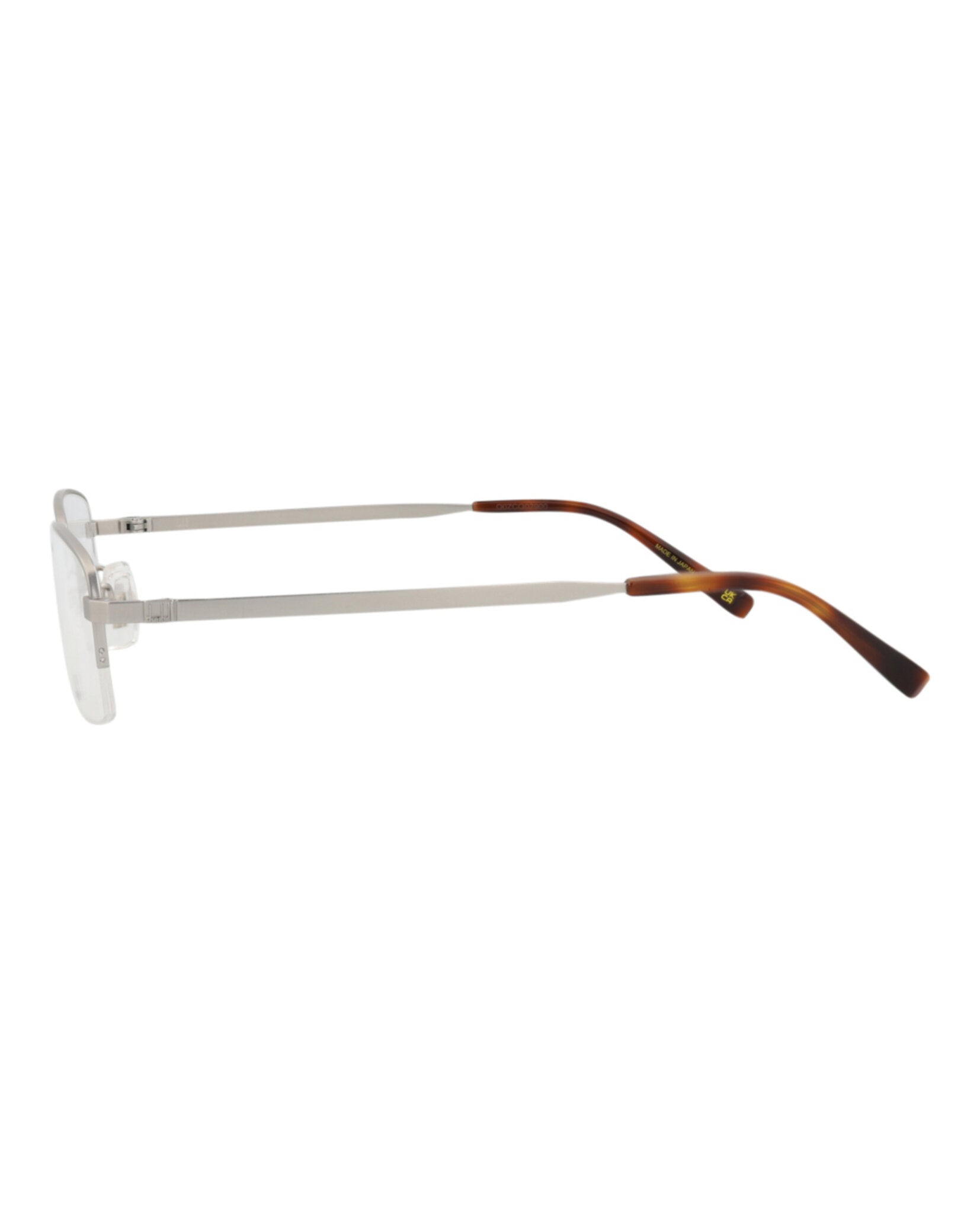 Dunhill Mens Square/Rectangle Silver Silver Transparent Fashion Designer Eyewear