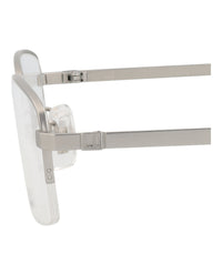 Dunhill Mens Square/Rectangle Silver Silver Transparent Fashion Designer Eyewear