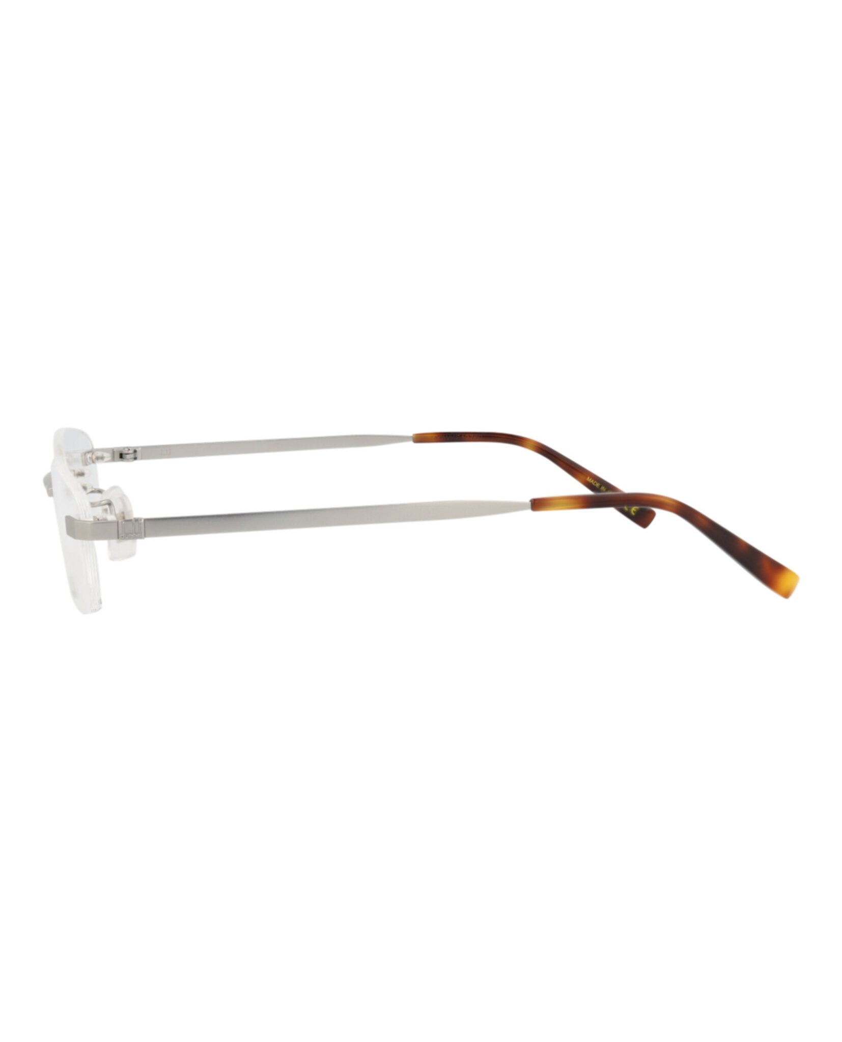 Dunhill Mens Square/Rectangle Silver Silver Transparent Fashion Designer Eyewear