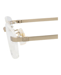 Dunhill Mens Square/Rectangle Gold Gold Transparent Fashion Designer Eyewear