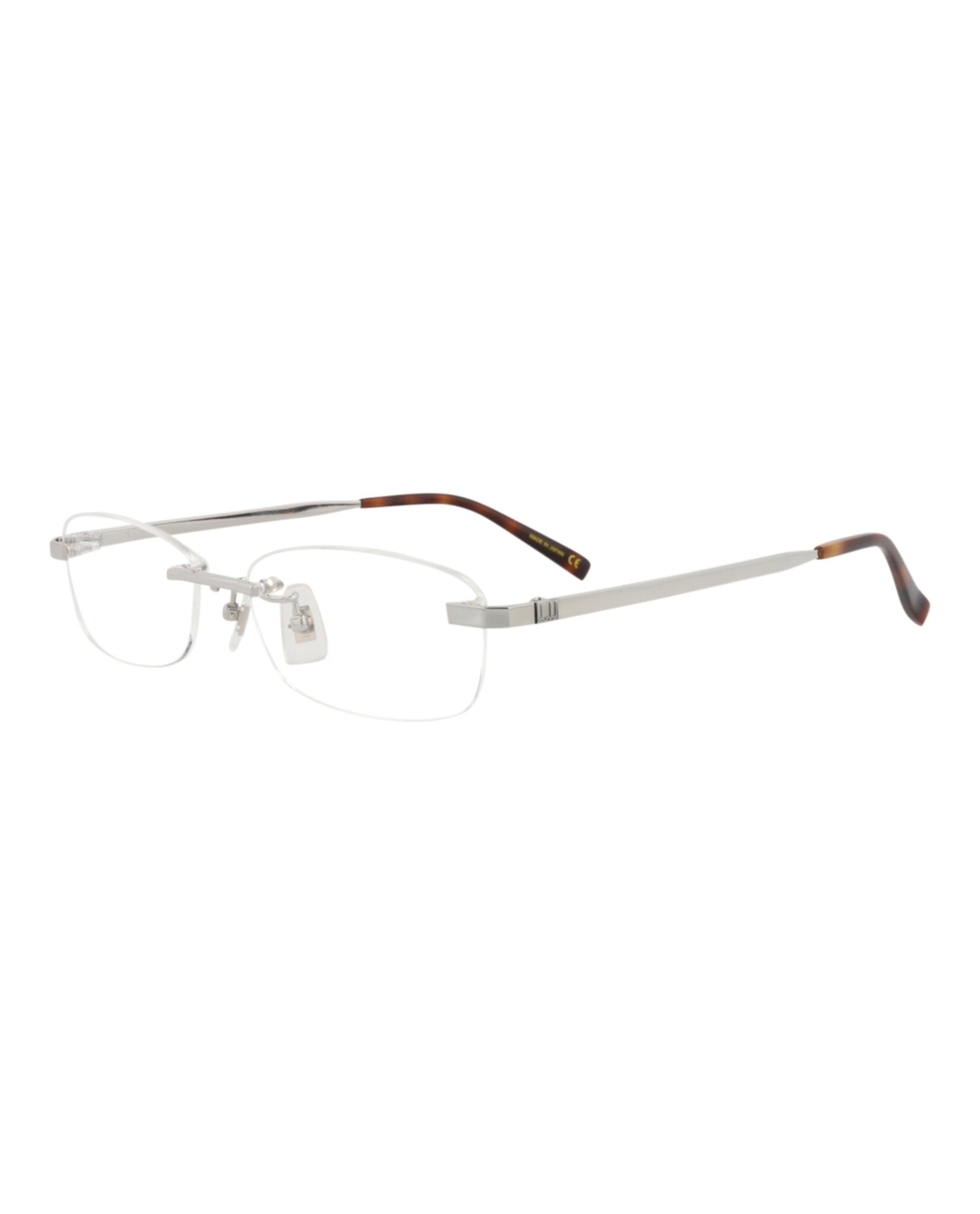 Dunhill Dunhill Mens Square/Rectangle Silver Silver Transparent Fashion Designer Eyewear