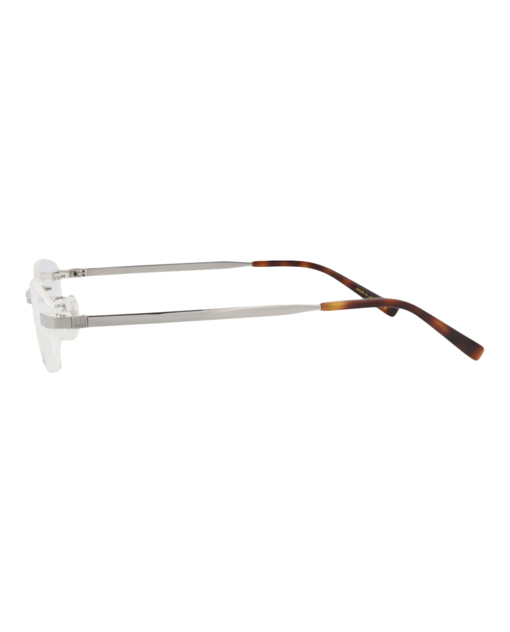 Dunhill Dunhill Mens Square/Rectangle Silver Silver Transparent Fashion Designer Eyewear