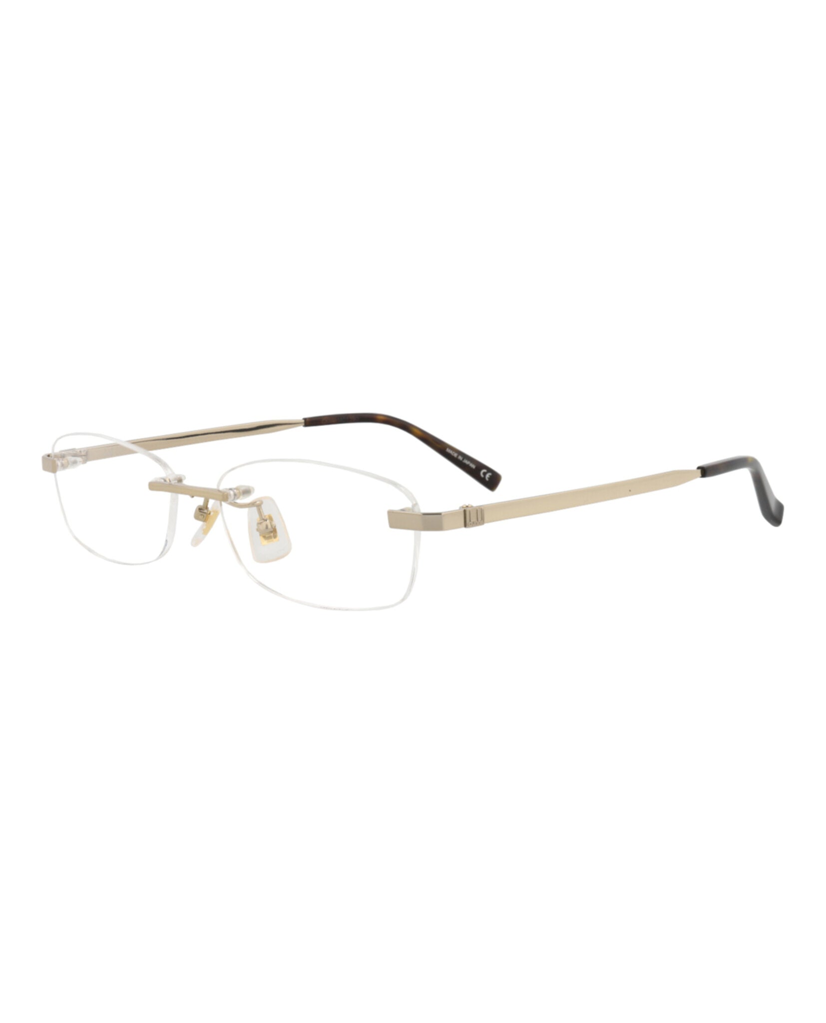 Dunhill Dunhill Mens Square/Rectangle Gold Gold Transparent Fashion Designer Eyewear