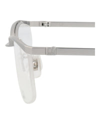 Dunhill Mens Square/Rectangle Silver Silver Transparent Fashion Designer Eyewear