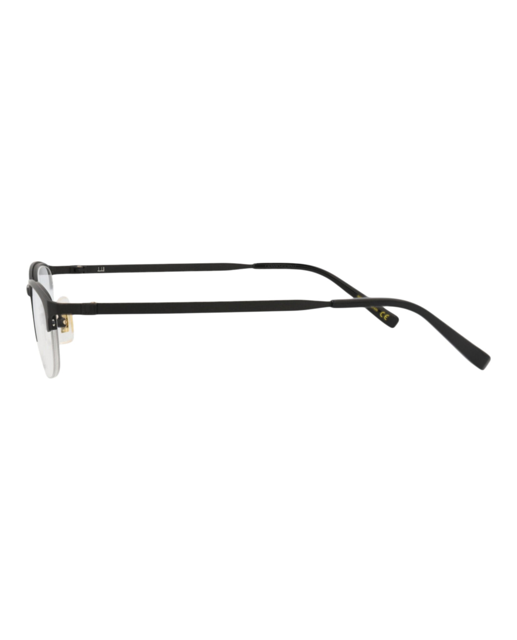 Dunhill Mens Round/Oval Black Black Transparent Fashion Designer Eyewear