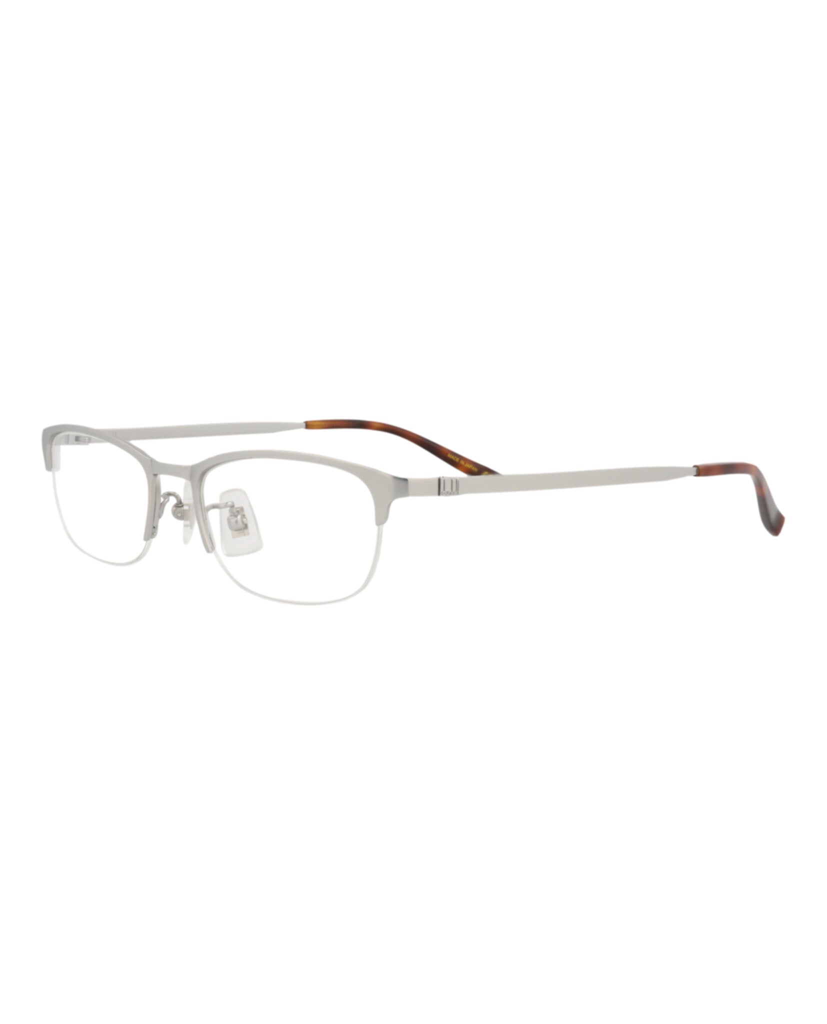 Dunhill Mens Round/Oval Silver Silver Transparent Fashion Designer Eyewear