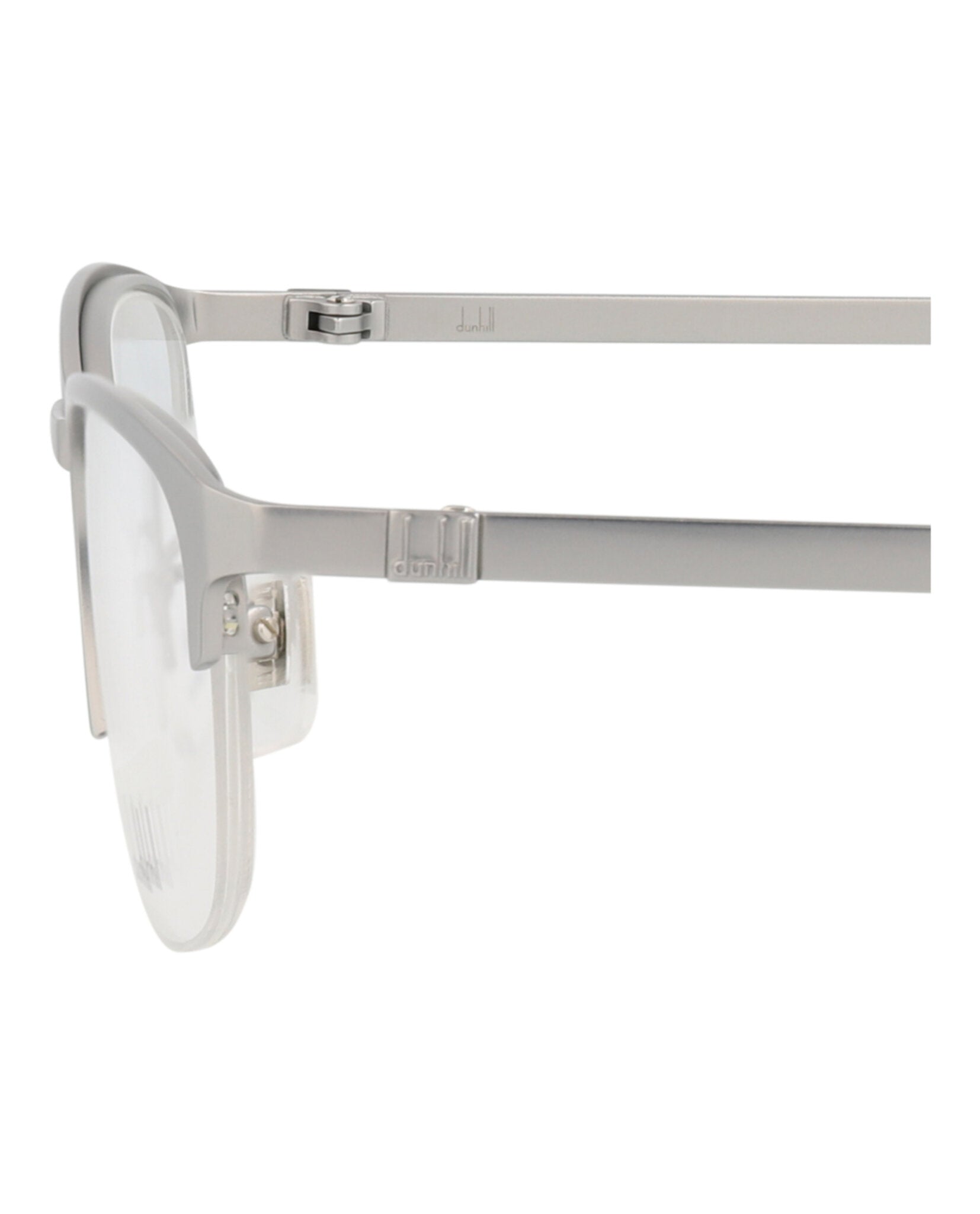 Dunhill Mens Round/Oval Silver Silver Transparent Fashion Designer Eyewear