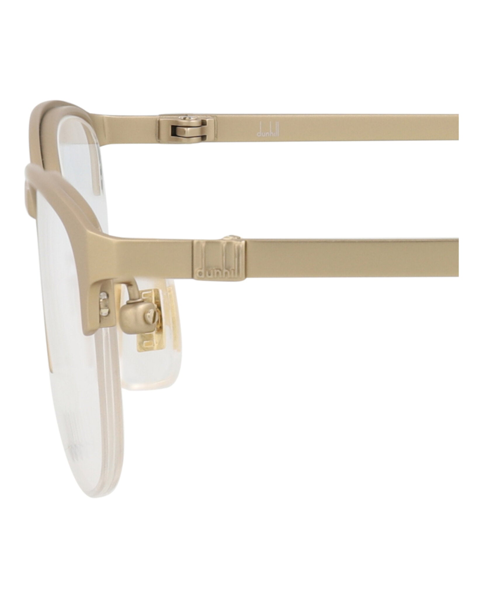 Dunhill Mens Round/Oval Gold Gold Transparent Fashion Designer Eyewear
