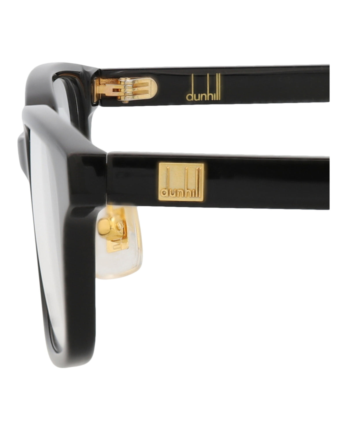 Dunhill Mens Square/Rectangle Black Black Transparent Fashion Designer Eyewear