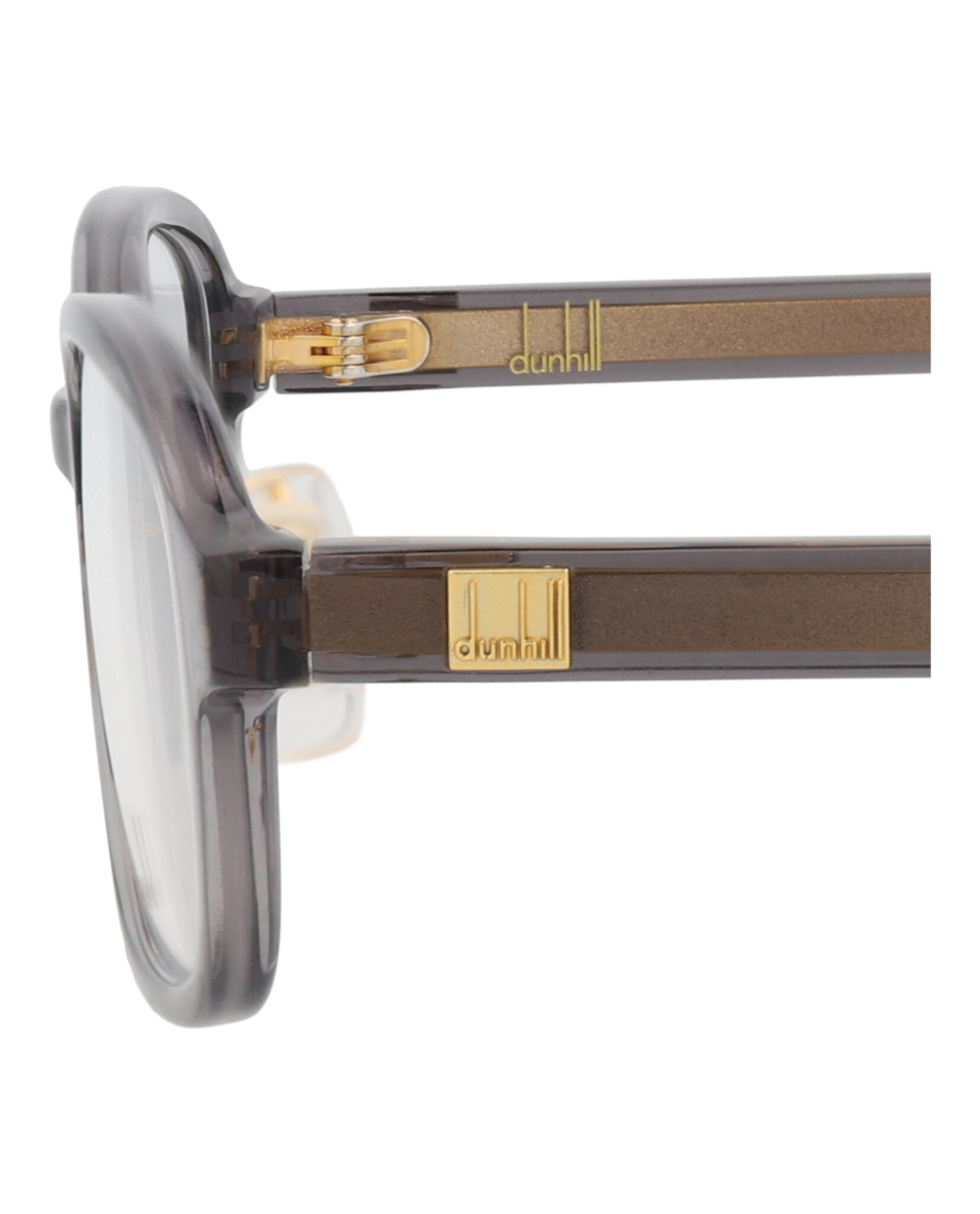 Dunhill Dunhill Mens Round/Oval Grey Grey Transparent Fashion Designer Eyewear