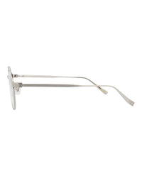 Dunhill Mens Round/Oval Silver Silver Transparent Fashion Designer Eyewear