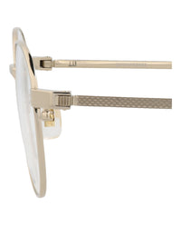 Dunhill Mens Round/Oval Gold Gold Transparent Fashion Designer Eyewear