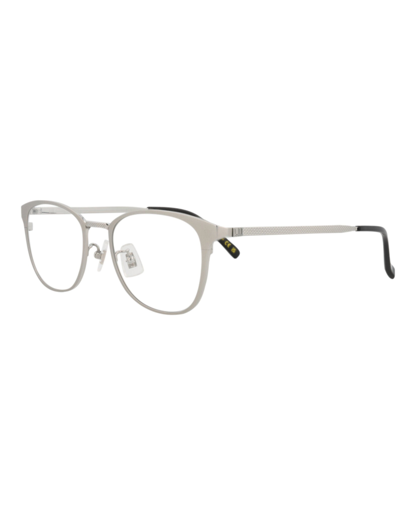Dunhill Mens Round/Oval Silver Silver Transparent Fashion Designer Eyewear