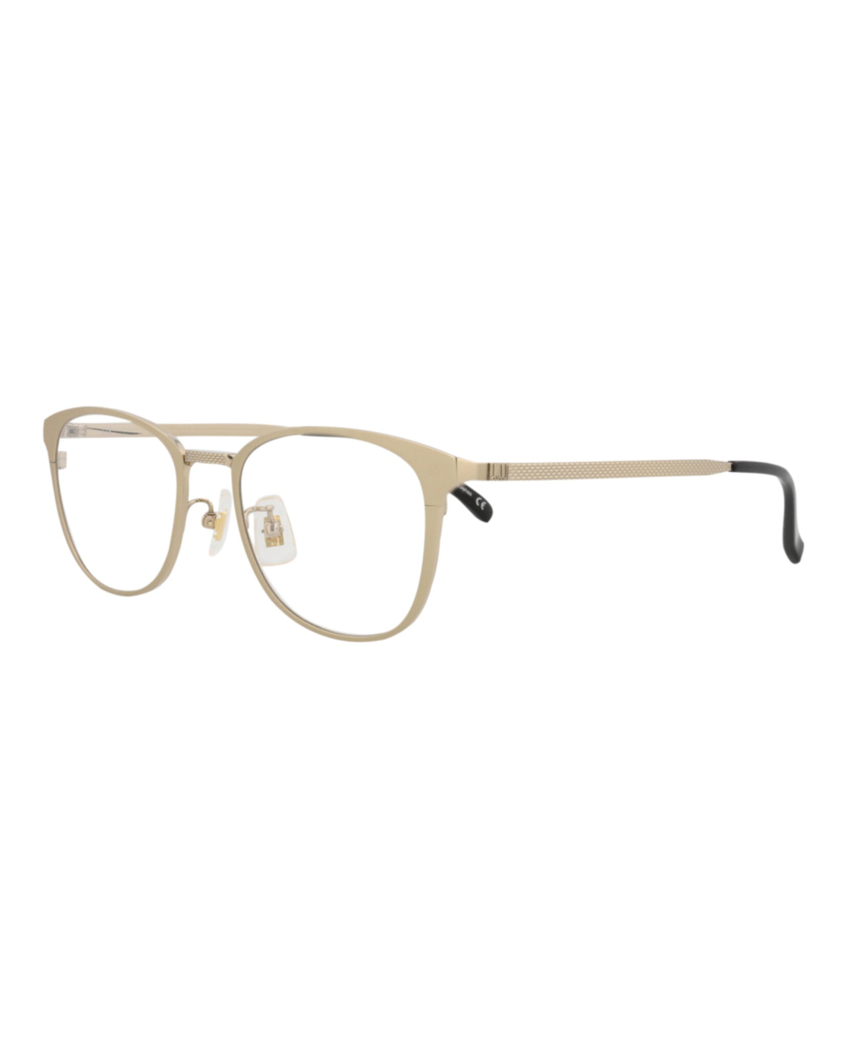 Dunhill Mens Round/Oval Gold Gold Transparent Fashion Designer Eyewear
