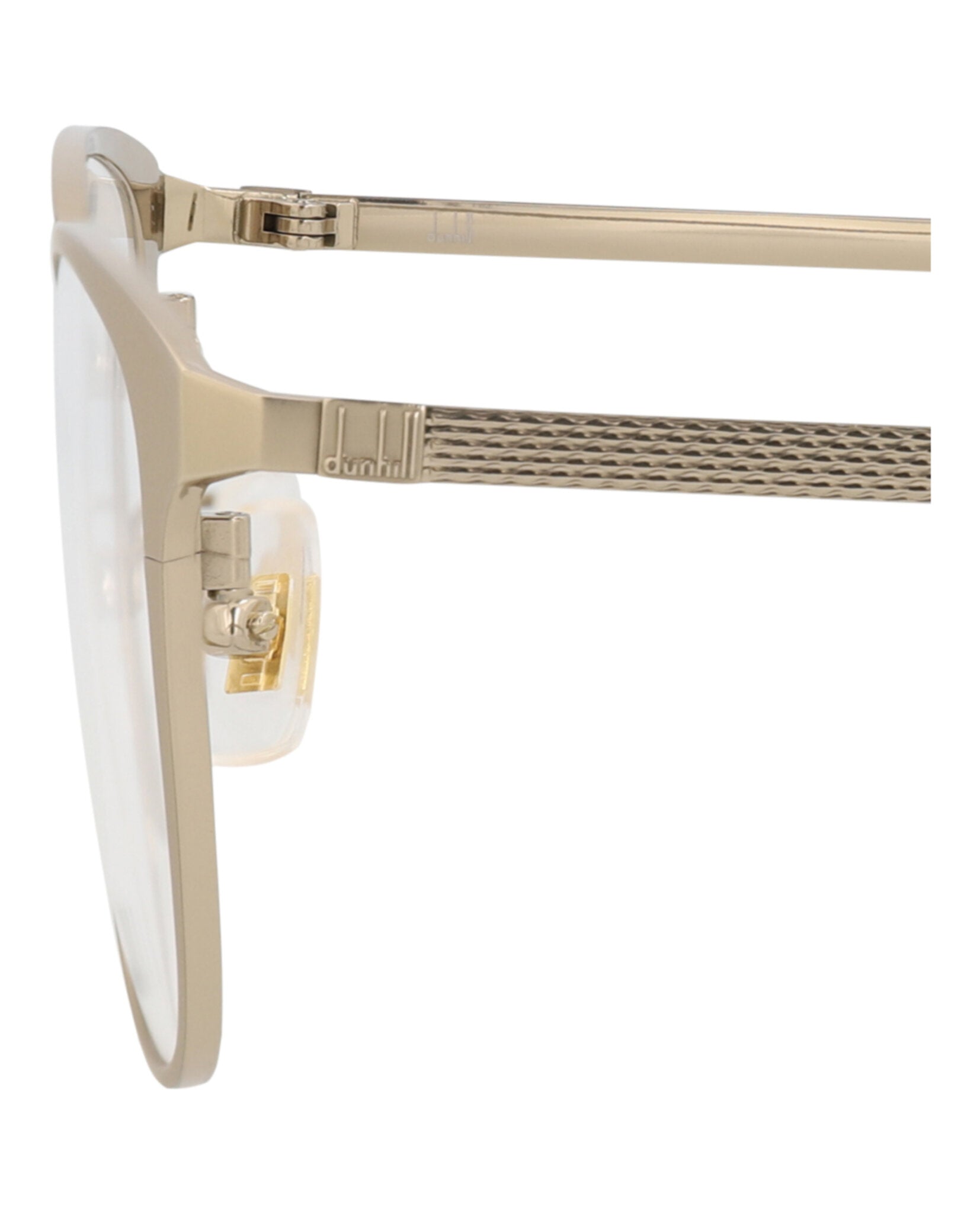 Dunhill Mens Round/Oval Gold Gold Transparent Fashion Designer Eyewear