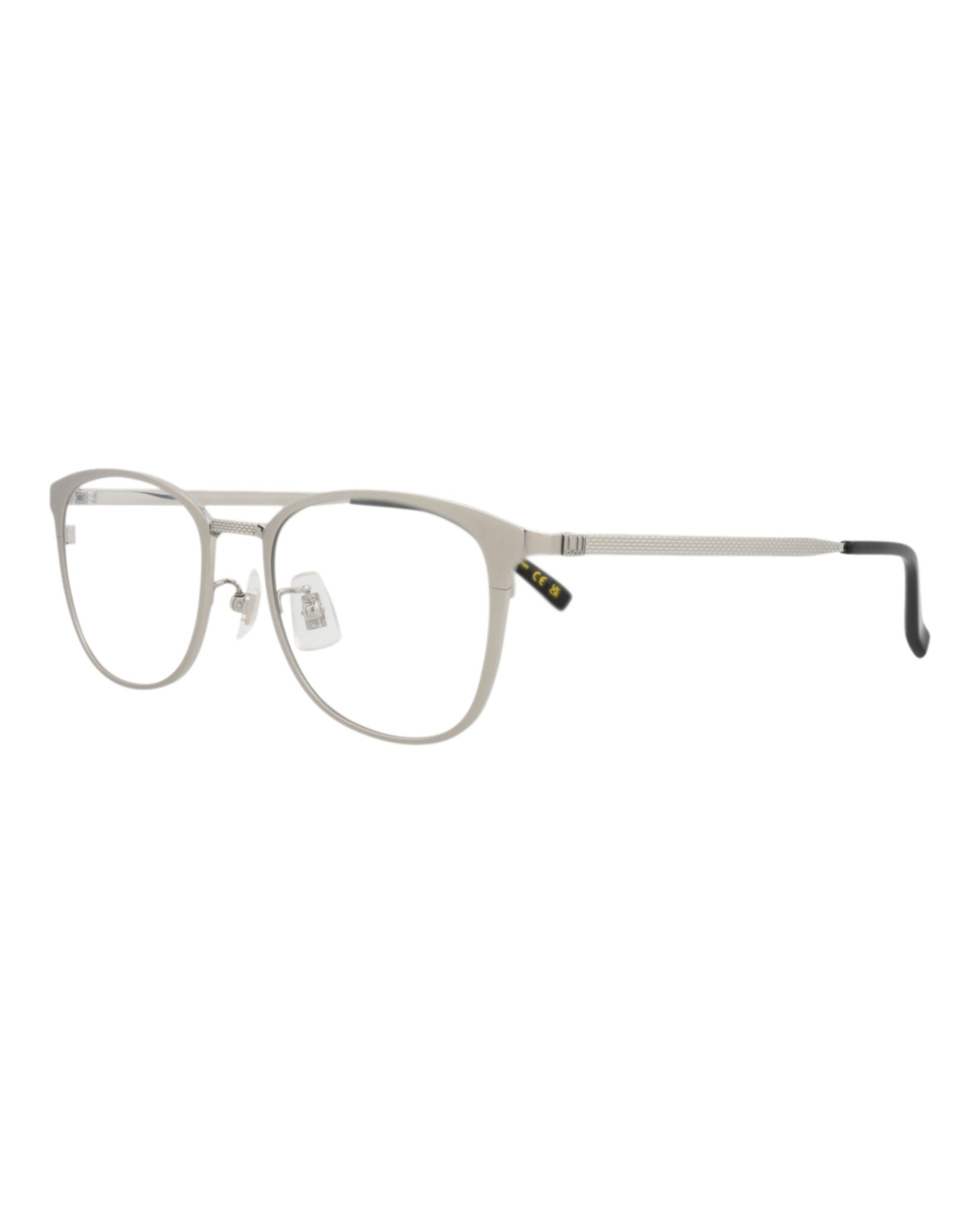 Dunhill Mens Round/Oval Silver Silver Transparent Fashion Designer Eyewear